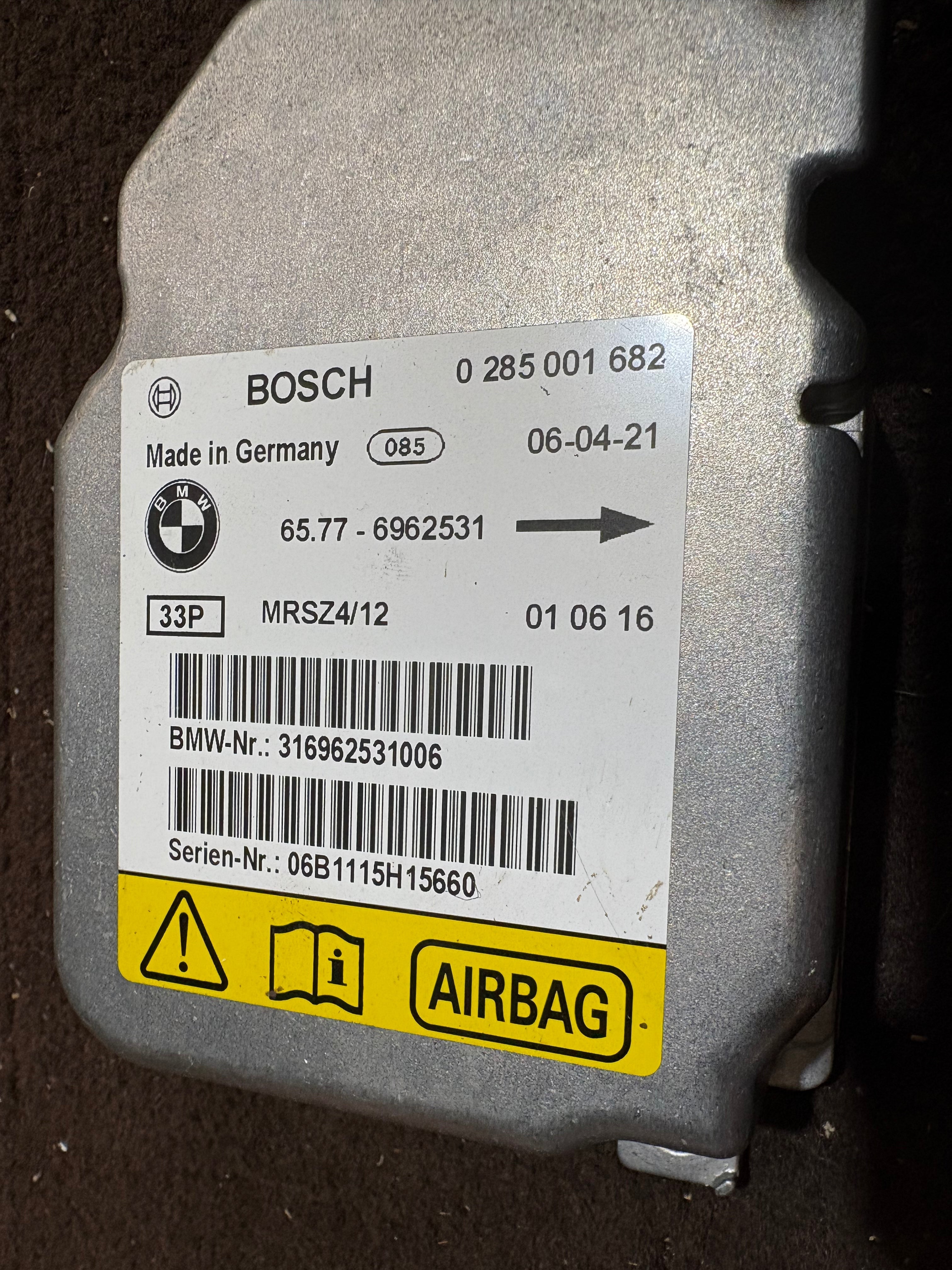 R53ABC R53 MINI AIR BAG CONTROLLER MODULE USED