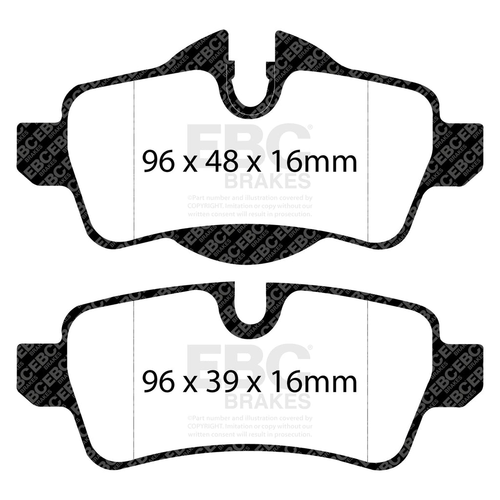 DP41931R R56 EBC YELLOWSTUFF 280MM REAR PADS TRW