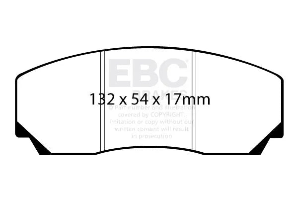 DP8002.17SR11 EBC RACING SR11 SERIES BRAKE PAD SET AP BIG BRAKE